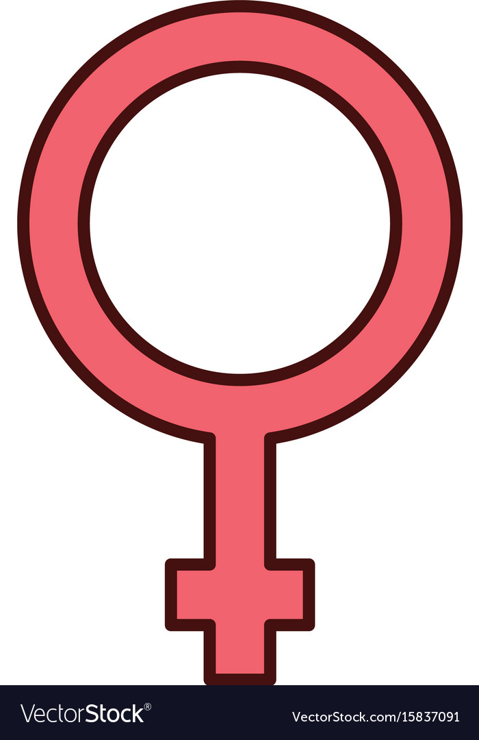 Female symbol isolated icon