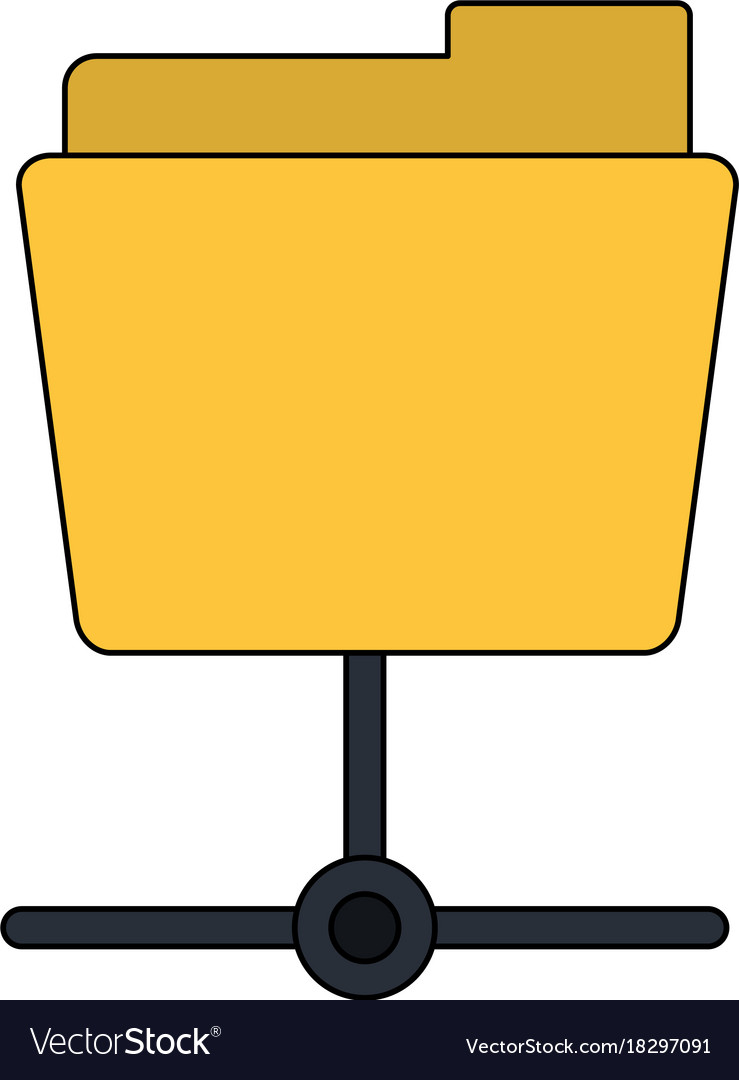 File folder linked icon image