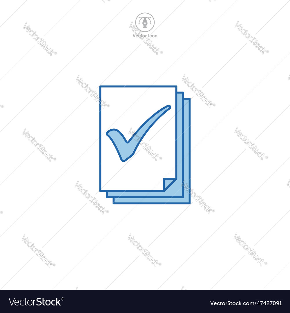 Icon of a document or file folder vector image Icon of a document or file folder