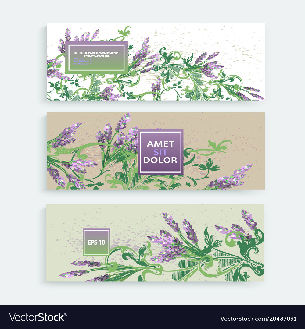 Lavender floral pattern cover design hand drawn