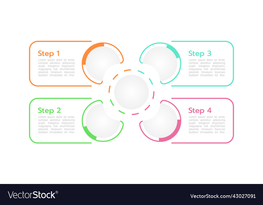 Task managing infographic chart design template