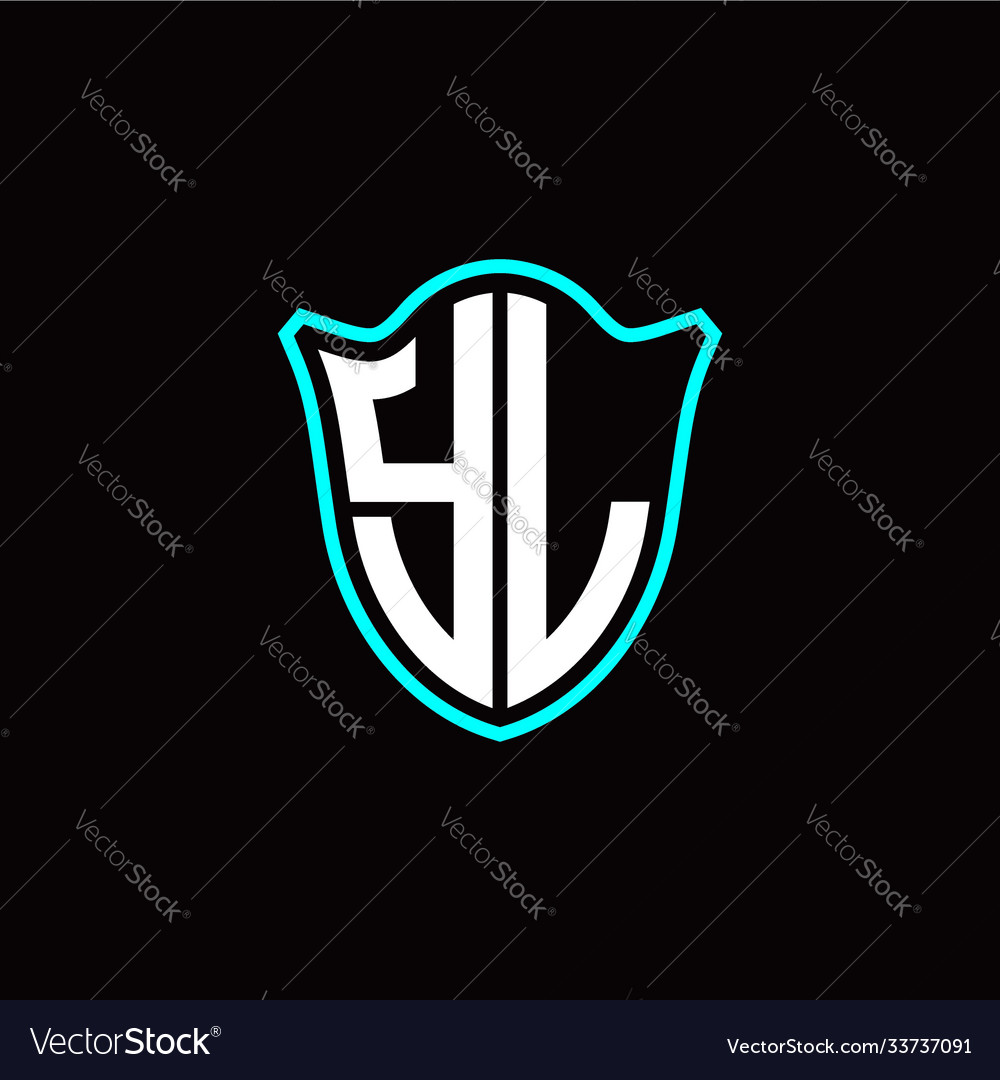 Y l initials monogram logo shield designs modern vector image Y l initials monogram logo shield designs modern