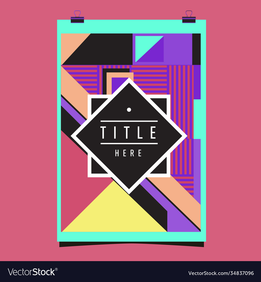 Abstract colorful geometric pattern background Vector Image Abstract colorful geometric pattern background