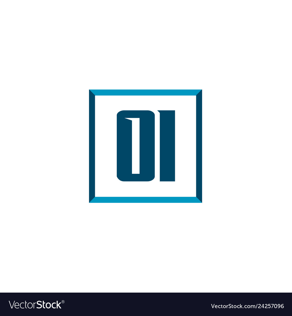 Initial letter logo oi template design royalty free vector