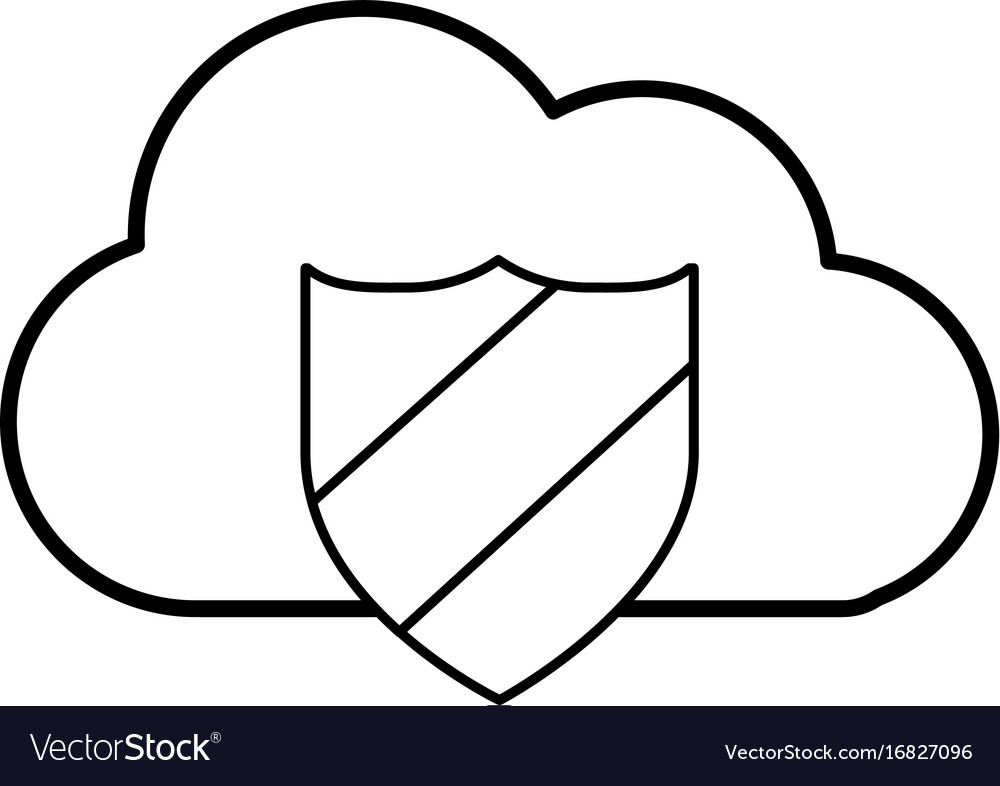 Line cloud data center with security shield