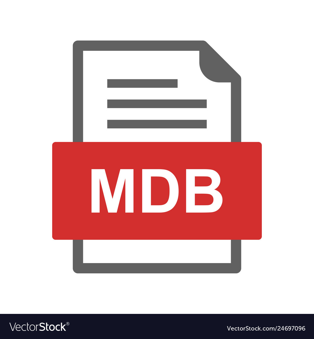Mdb file document icon