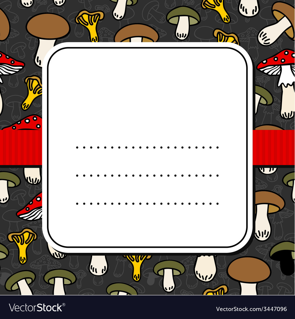 Mushroom pattern design