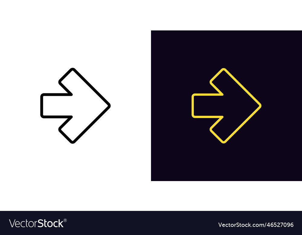 Pfeilsymbol mit editierbarem Schlagzeiger vector image Pfeilsymbol mit editierbarem Schlagzeiger