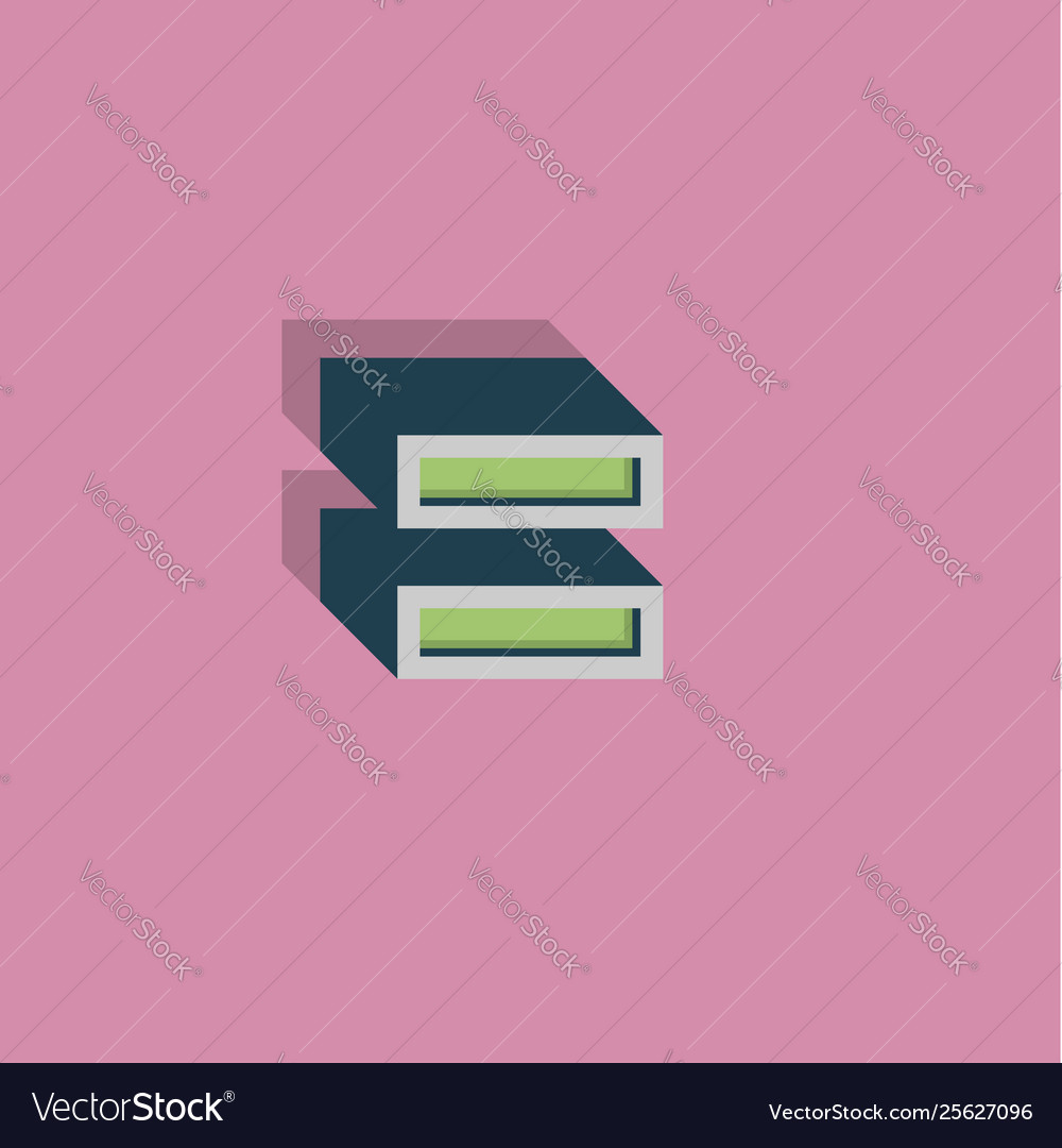Retro 3d Zeichen von einem Fontset vector image Retro 3d Zeichen von einem Fontset