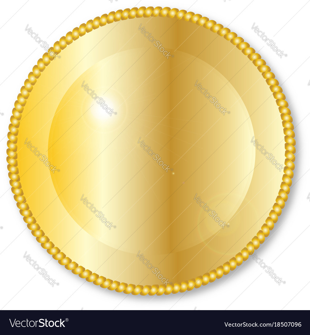 Round golden background