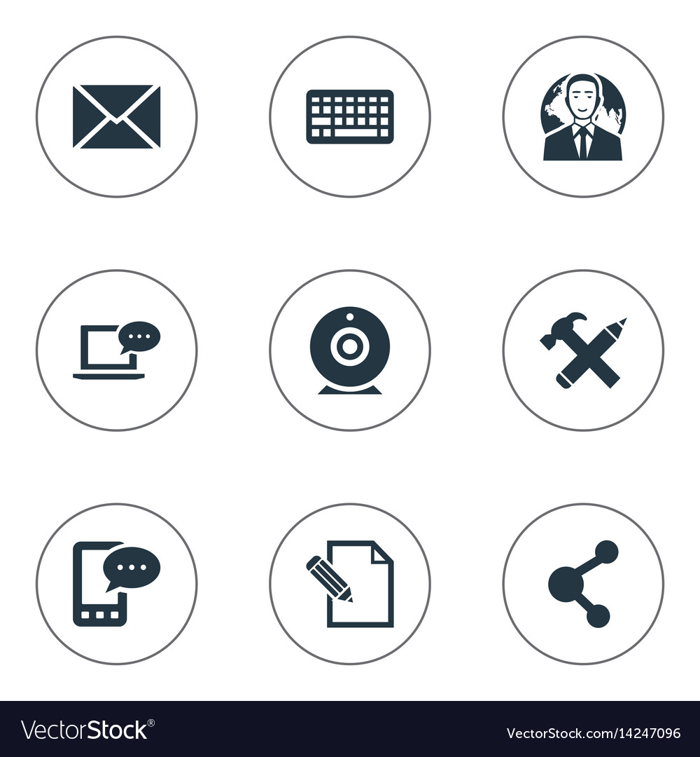 Set of simple user icons