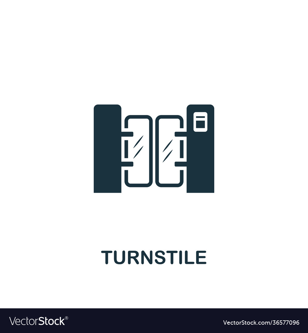 Turnstile icon premium style design from public