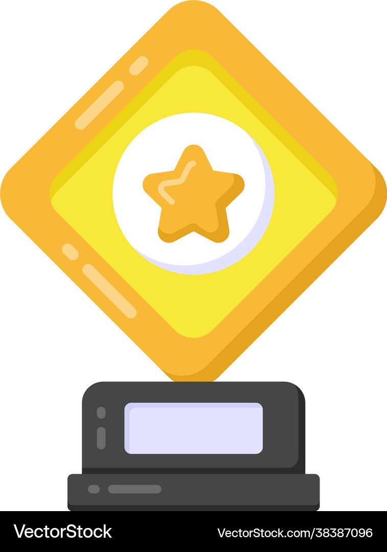 Winner trophy Royalty Free Vector Image - VectorStock