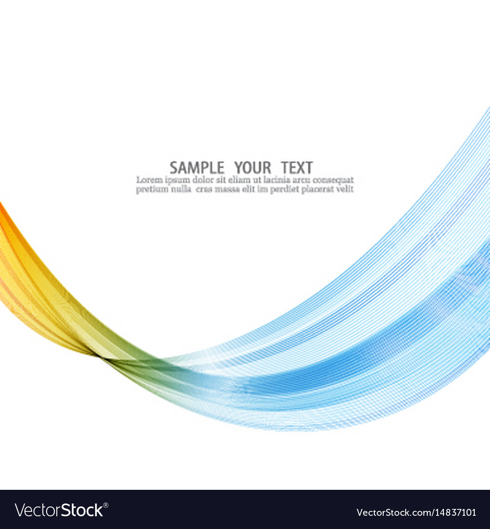 Abstract wave design element