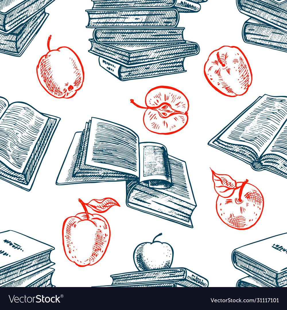 Books and apples