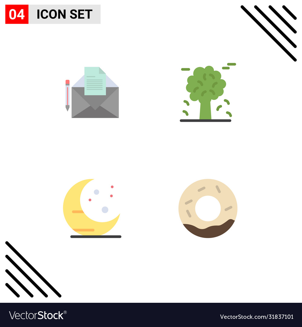 Flat Icon Pack 4 universelle Symbole mail