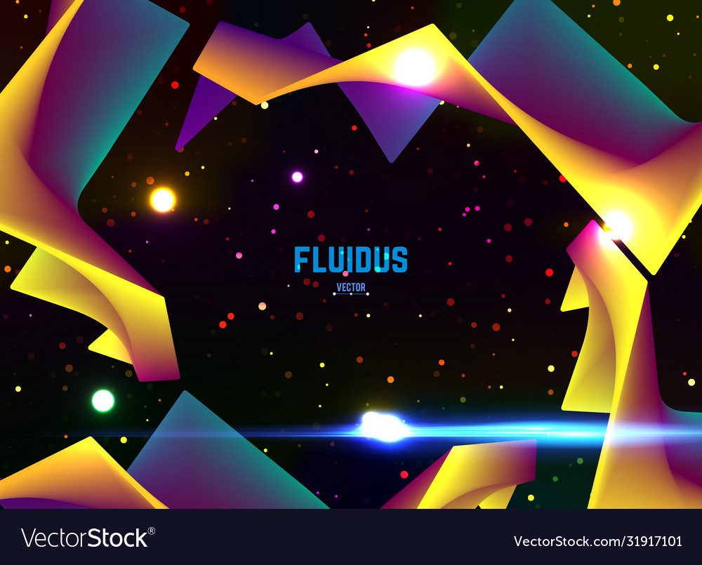 Fluid colorful gradient background modern vector image Fluid colorful gradient background modern
