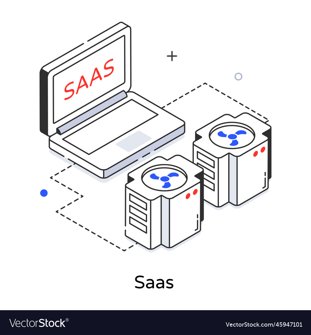 Saas Royalty Free Vector Image Vectorstock Saas Royalty Free Vector Image Vectorstock