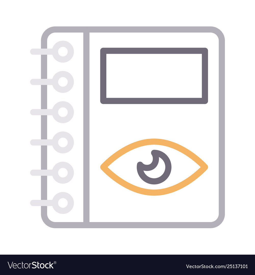 View notebook vector image View notebook