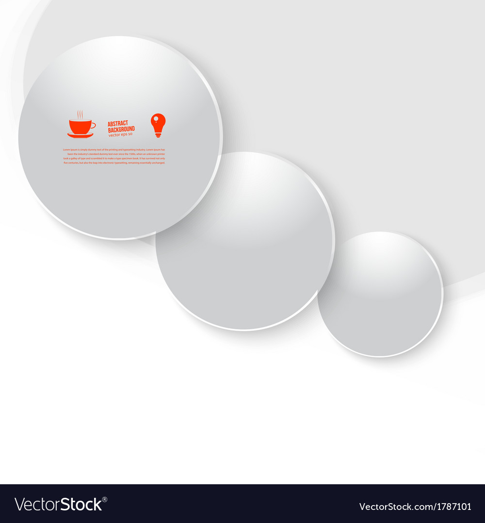 White circle abstract background