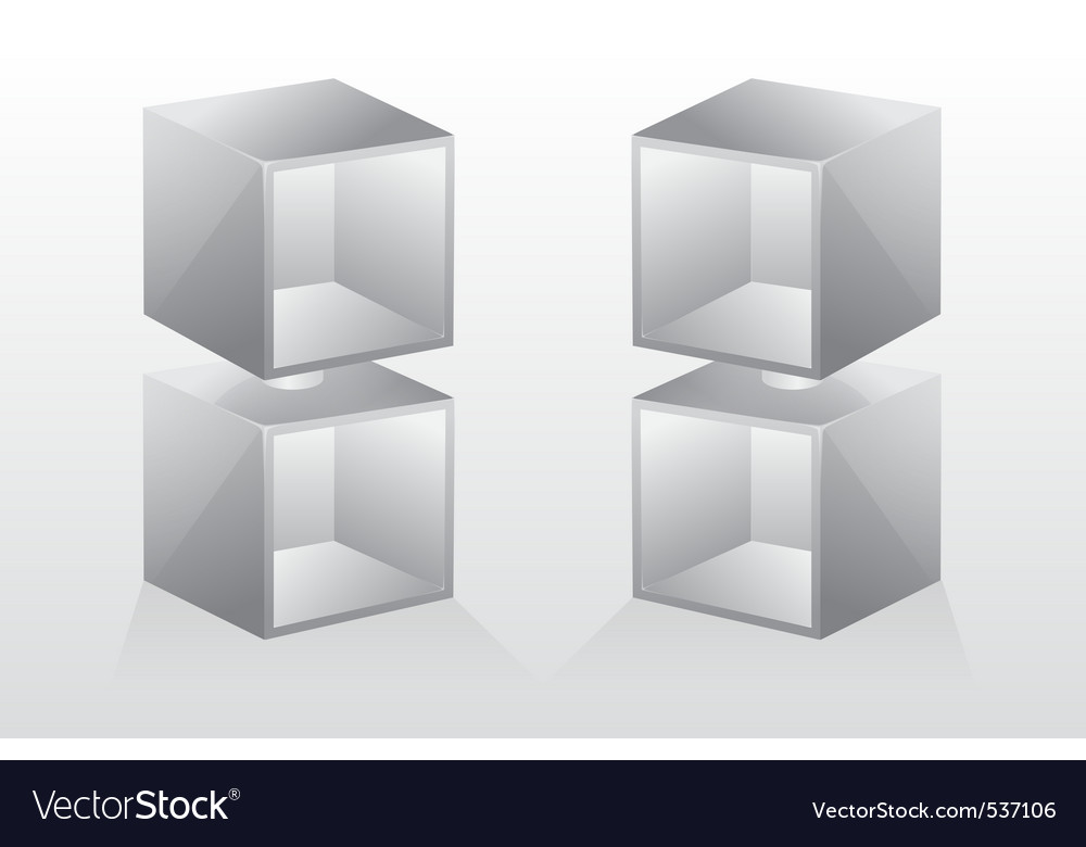 3D Empty Bookshelf