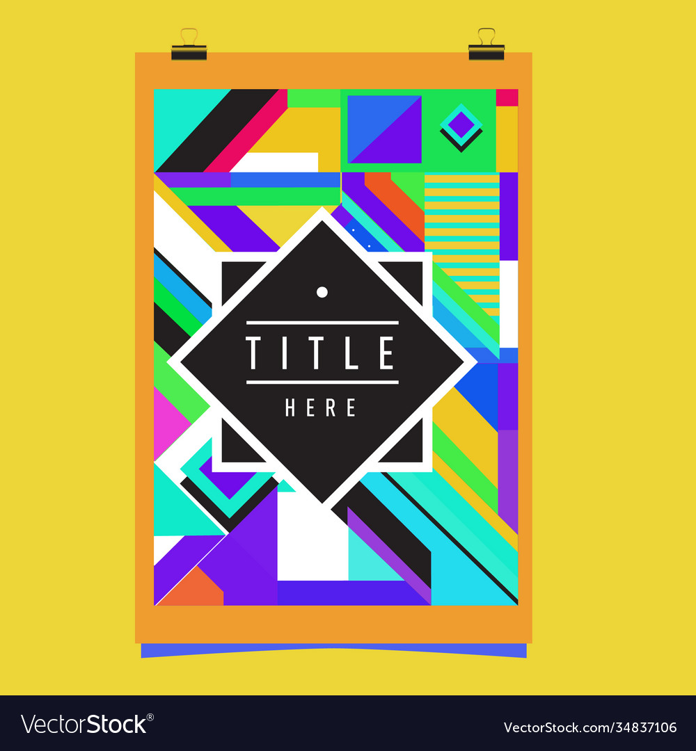 Abstract colorful geometric pattern background