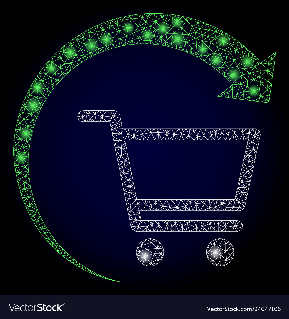 Bright web net repeat purchase order with glare vector image Bright web net repeat purchase order with glare