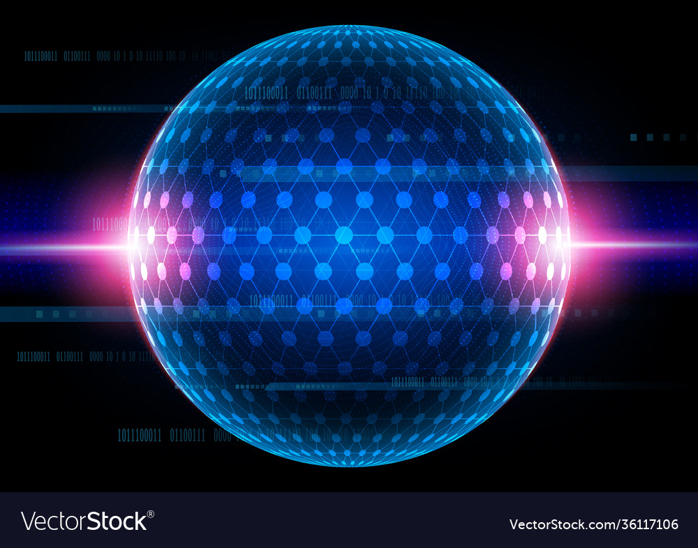 Circuit technology background with hi-tech vector image Circuit technology background with hi-tech