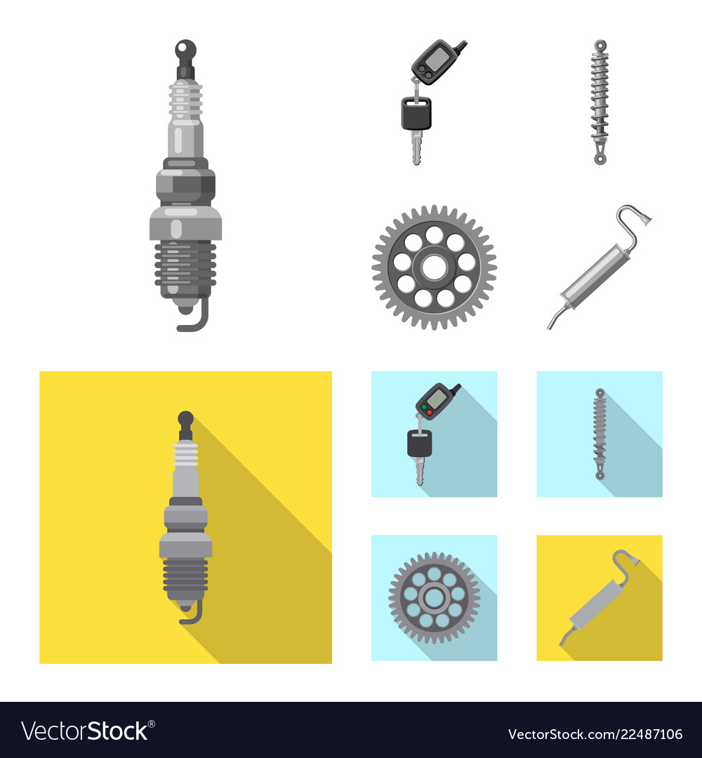 Design of auto and part logo collection vector image Design of auto and part logo collection