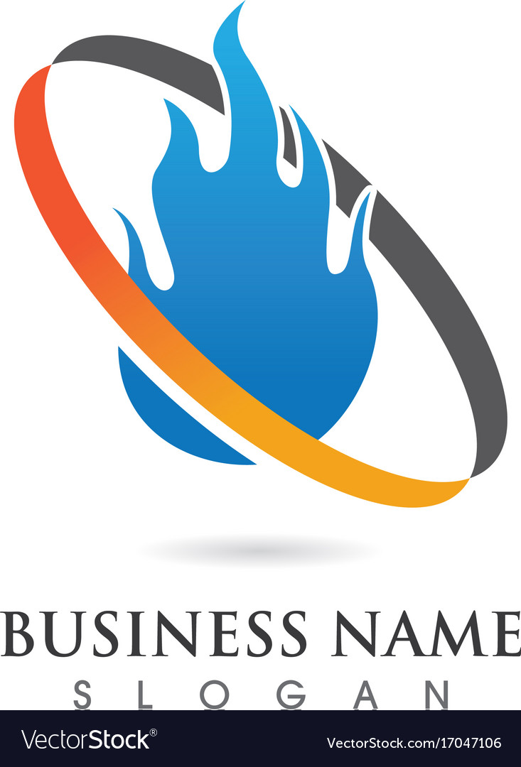 Fire flame logo template