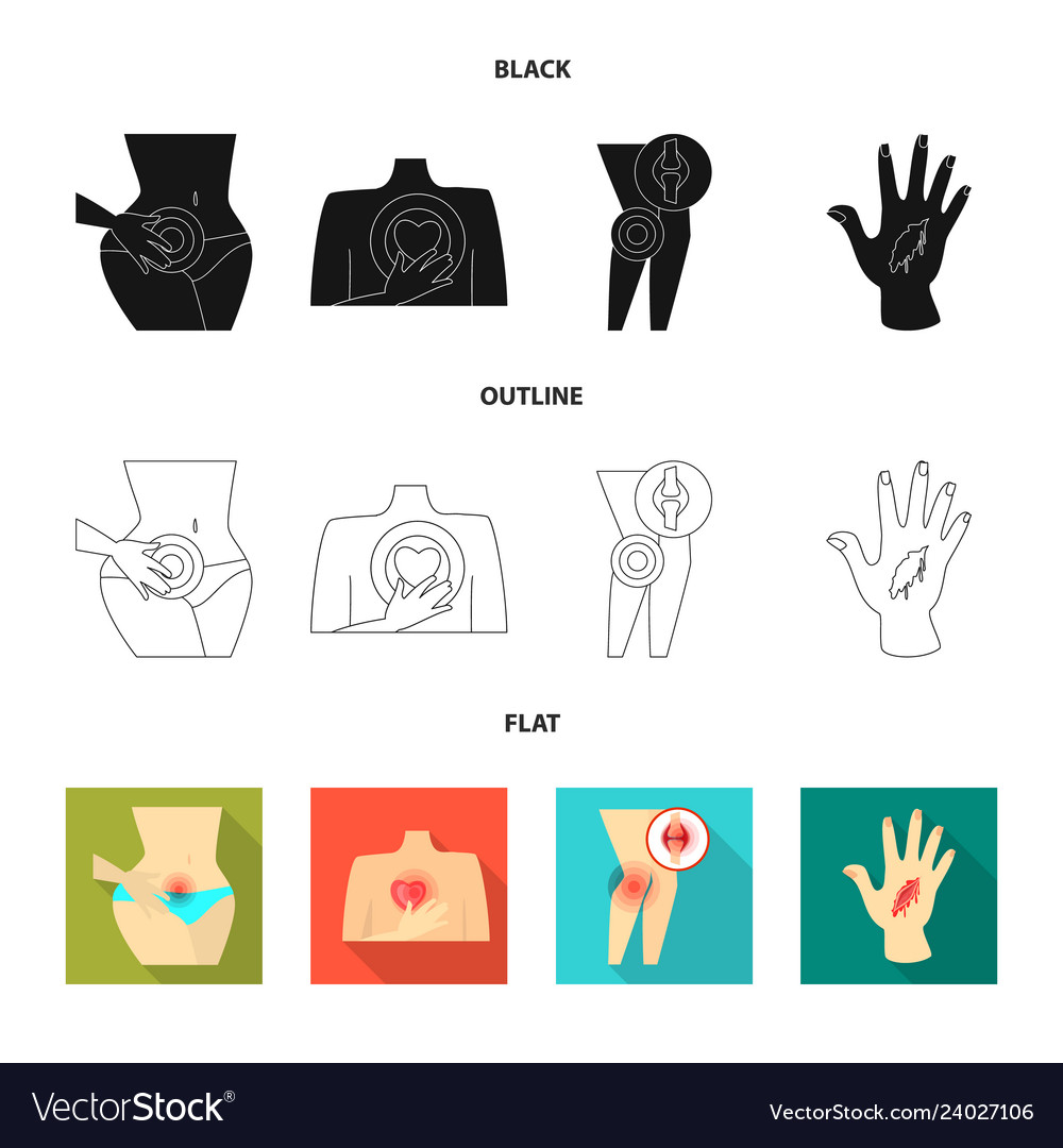 Isolated object of hospital and rendering icon vector image Isolated object of hospital and rendering icon