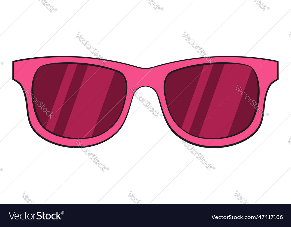 Pink sunglasses Royalty Free Vector Image - VectorStock