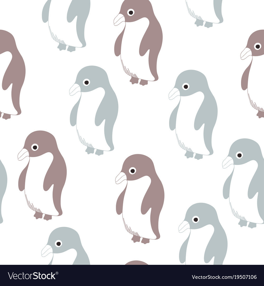 Print with penguin