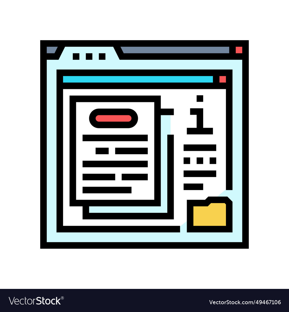 Software Documentation Color Icon Royalty Free Vector Image Software Documentation Color Icon Royalty Free Vector Image