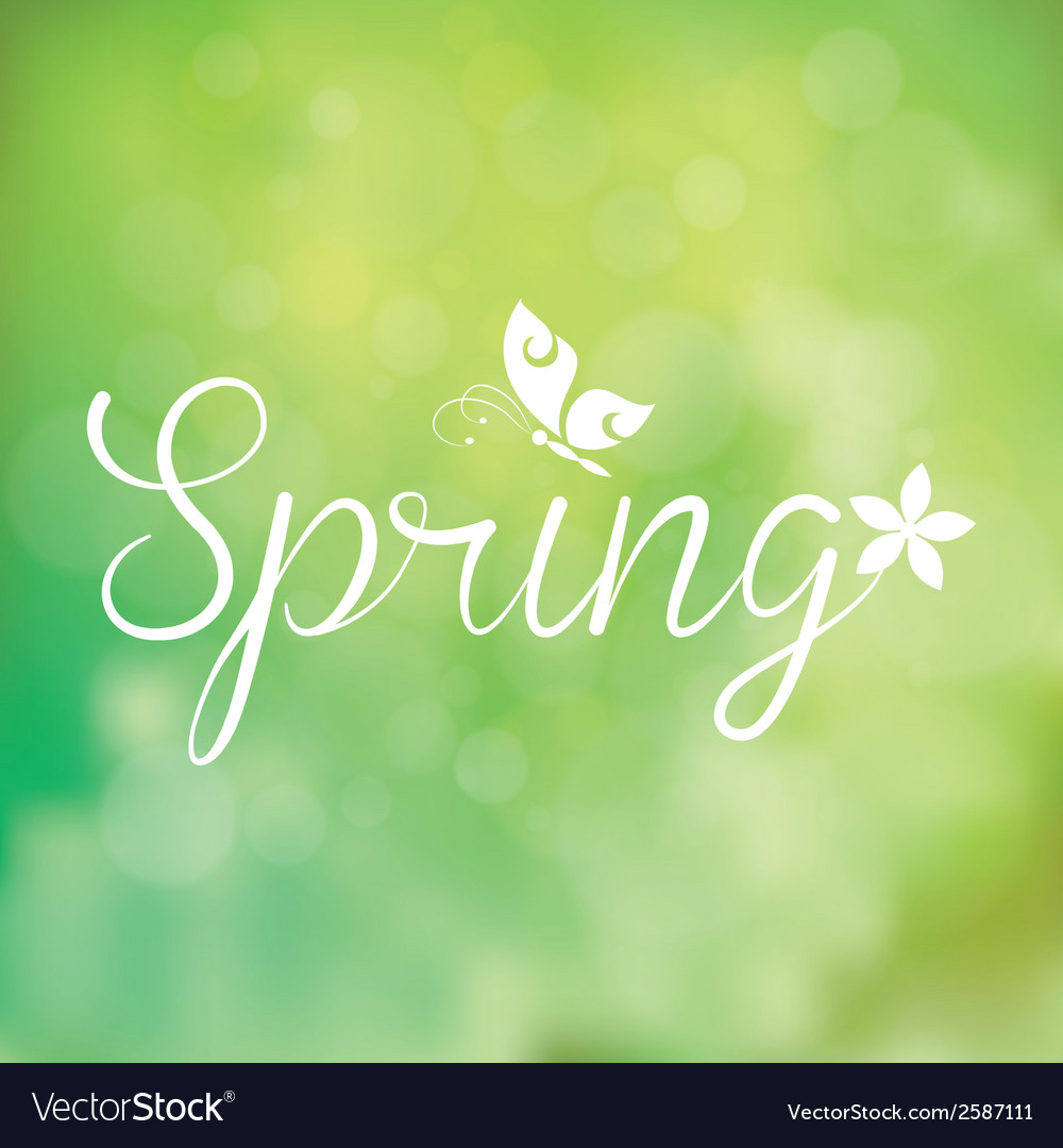 Abstract spring background with some special