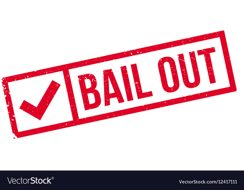 Bail out stamp Royalty Free Vector Image - VectorStock