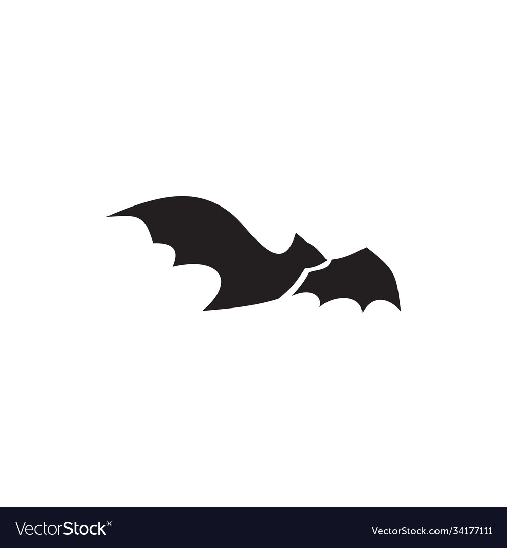 Bat animal logo and symbol design template