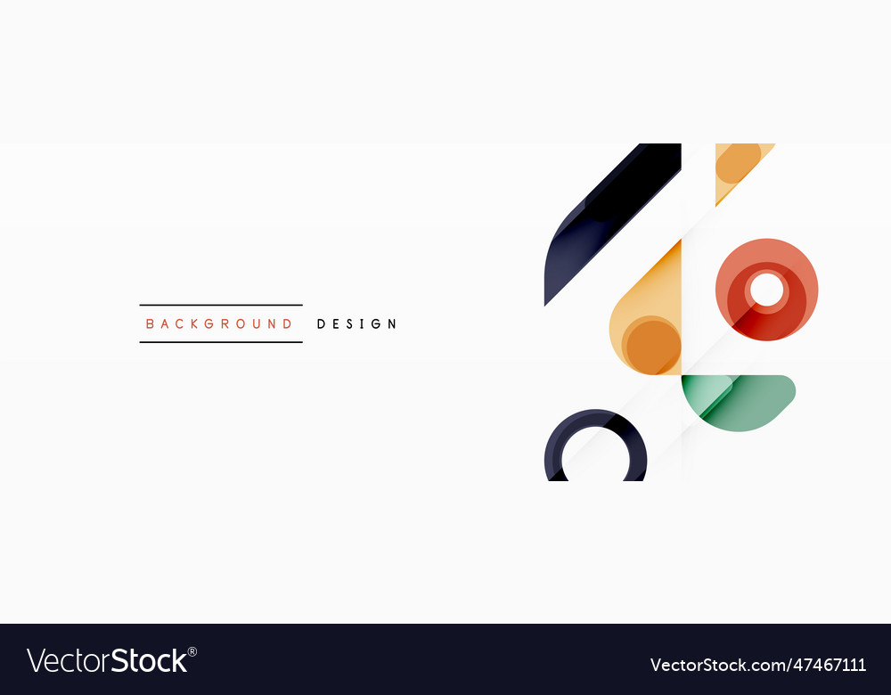 Circle minimal abstract background design Vector Image Circle minimal abstract background design
