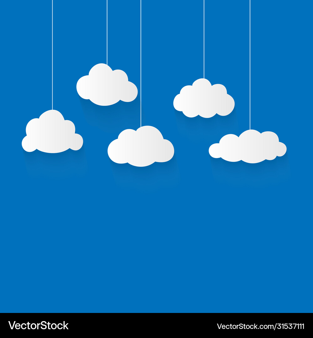 Clouds collection Royalty Free Vector Image - VectorStock