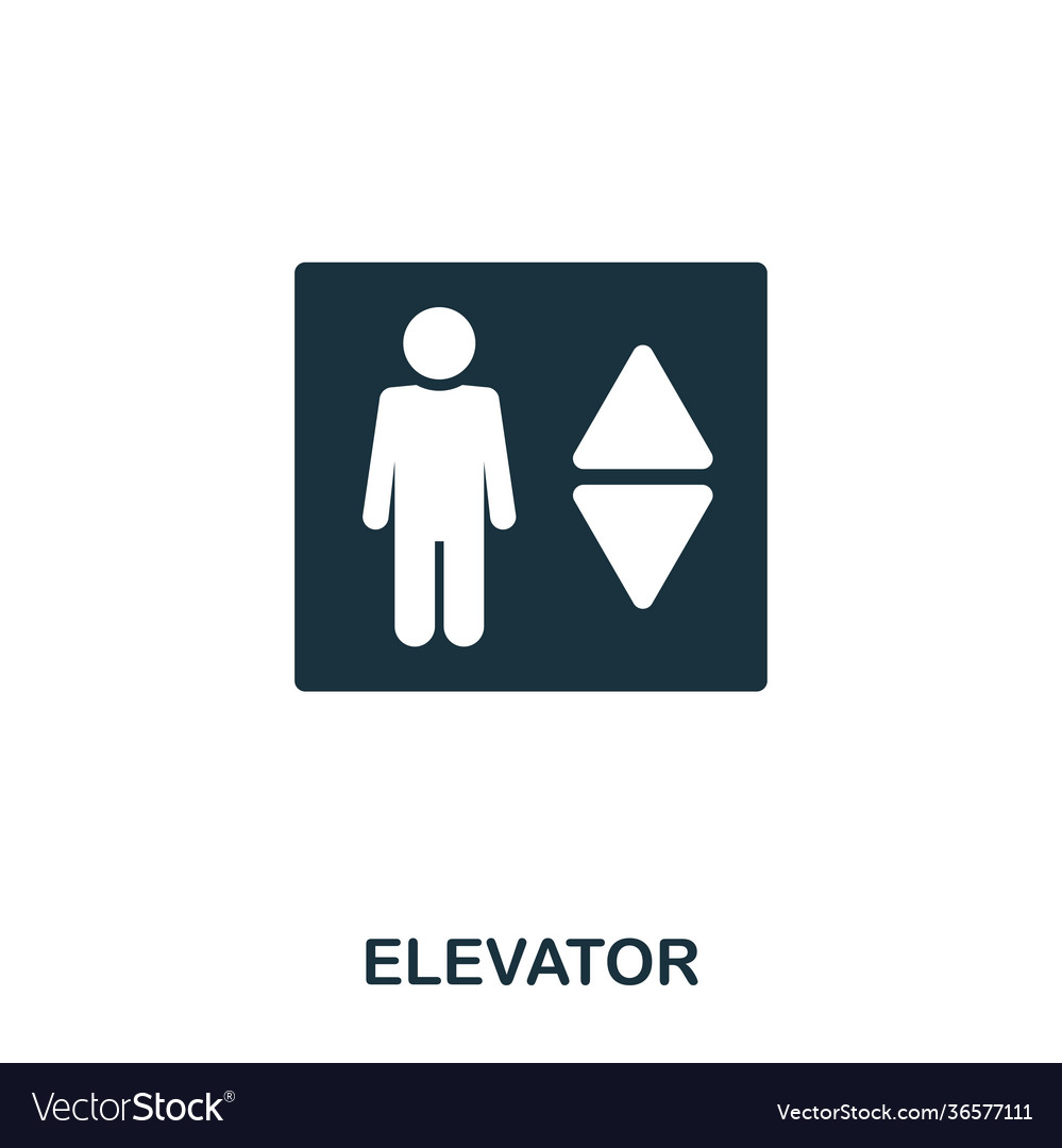 Elevator creative icon simple element