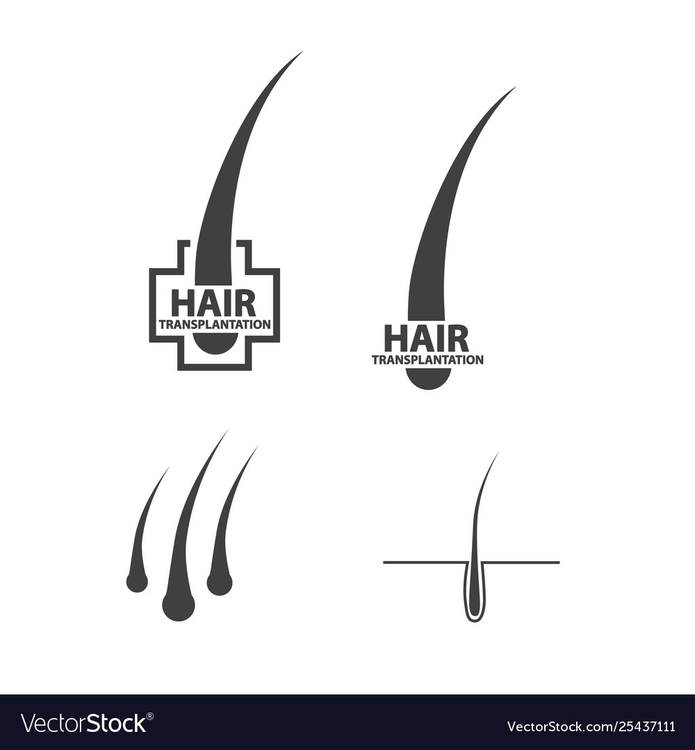Hair Follicle Treatment Design Royalty Free Vector Image
