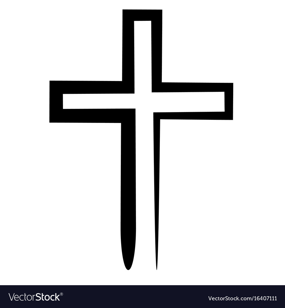 cross icon black