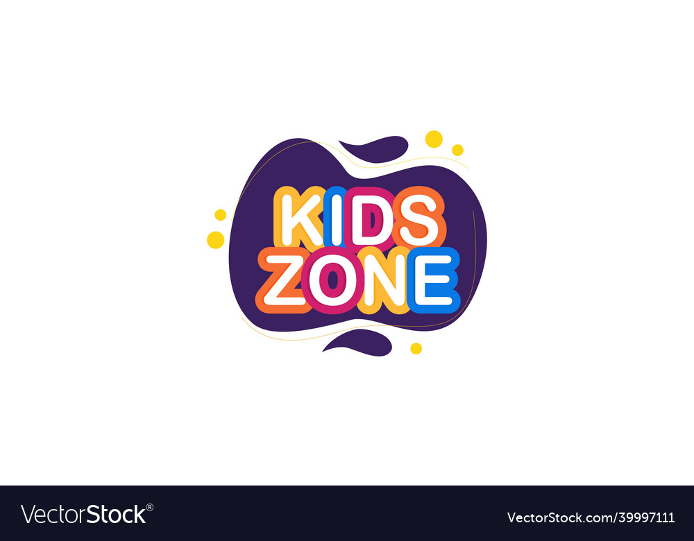 Kids game zone flat icon