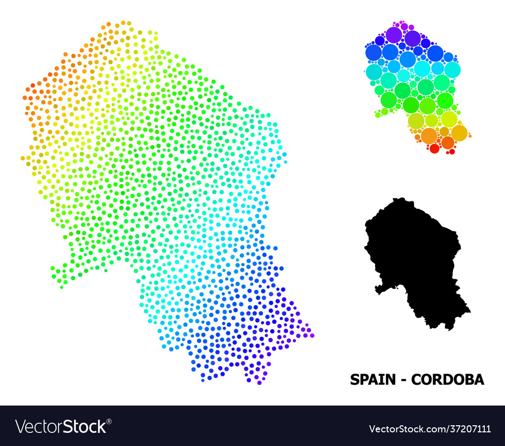 Spectral dot map Cordoba spanisch