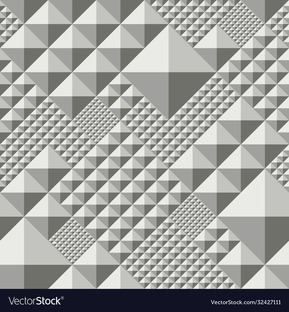Triangle convex abstract seamless pattern vector image Triangle convex abstract seamless pattern