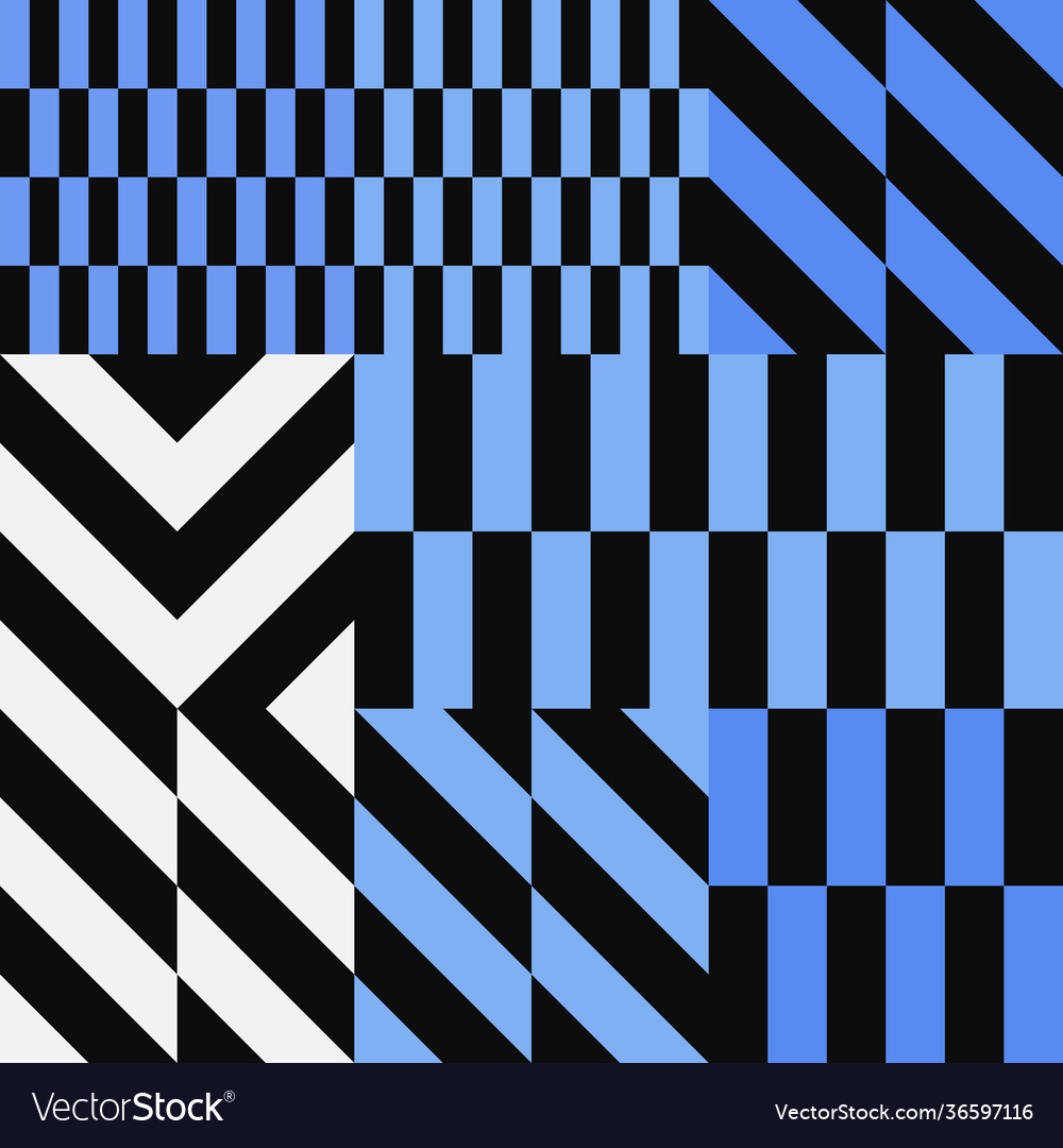 Abstract geometric pattern with transition effect vector image Abstract geometric pattern with transition effect