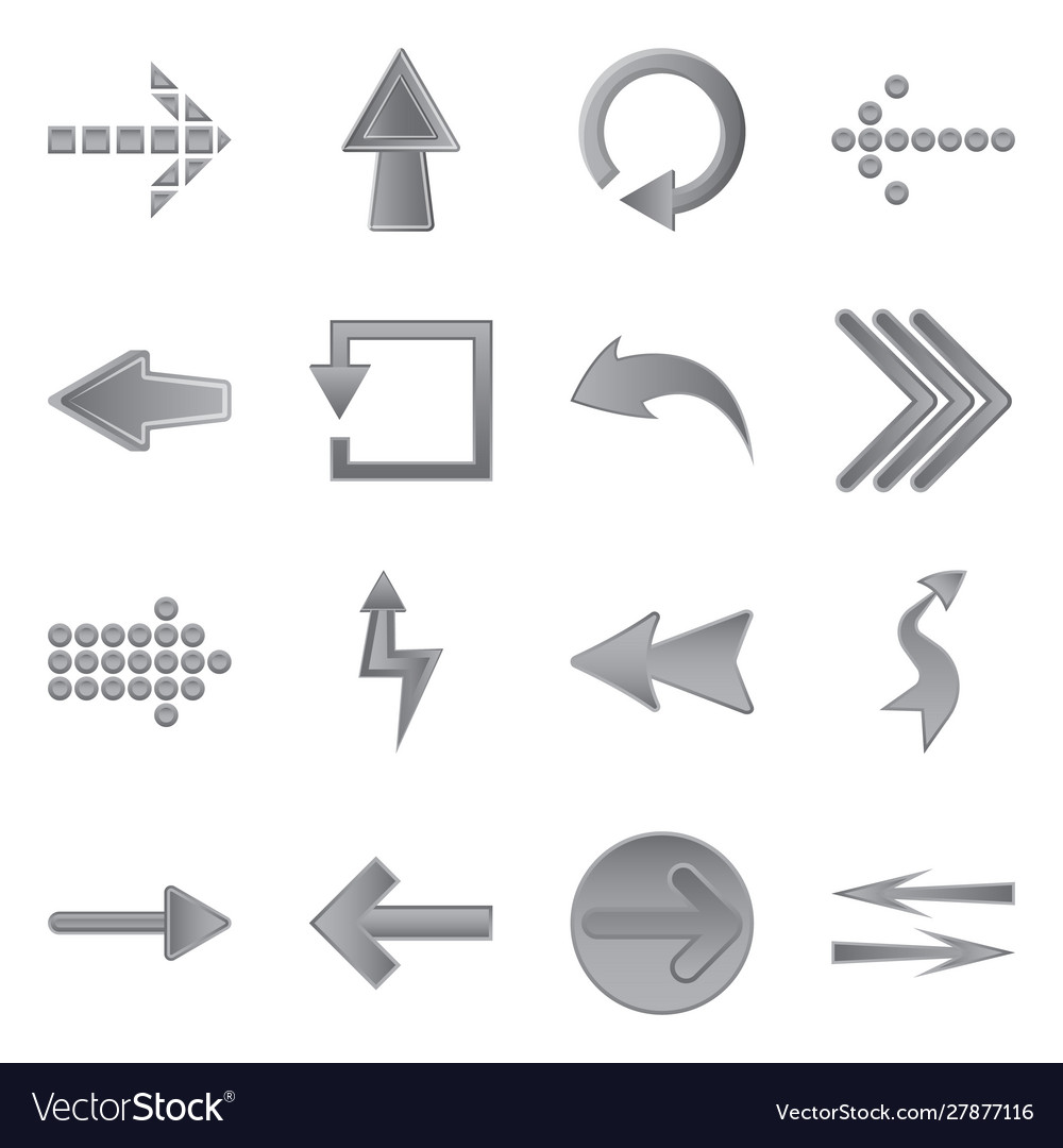 Design element and arrow sign set vector image Design element and arrow sign set