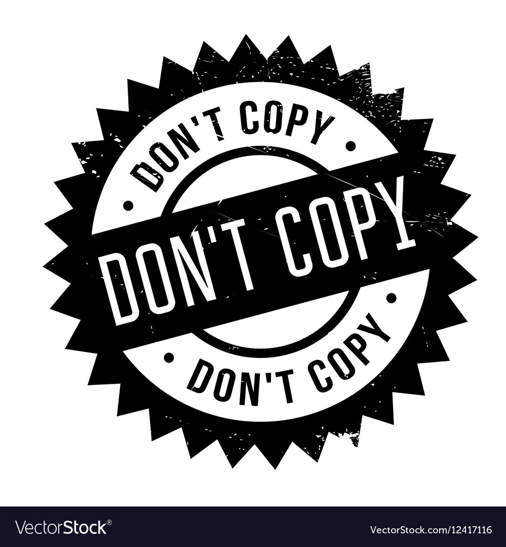 Do not copy rubber stamp