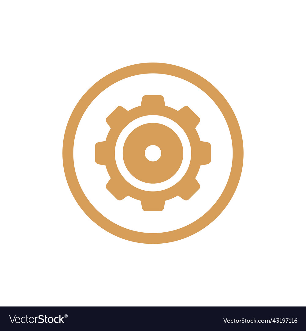 Gear logo design template cogwheel icon