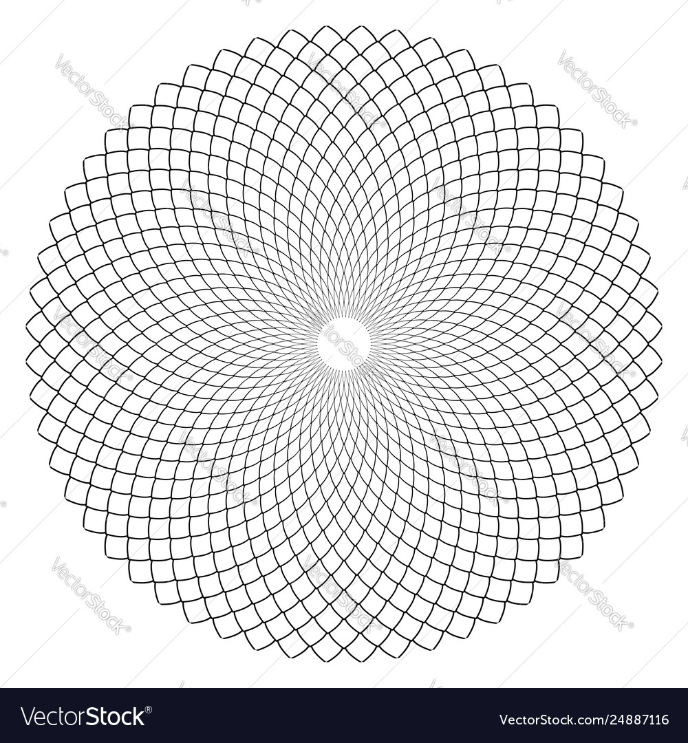 Geometric Radial Circle Pattern